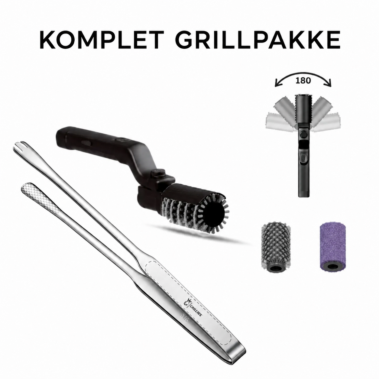 GrillMaster™ – Trådløs elektrisk grillrengører
