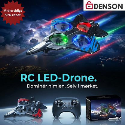 NatJæger™ RC LED-Drone – Stabil & Nem at Flyve