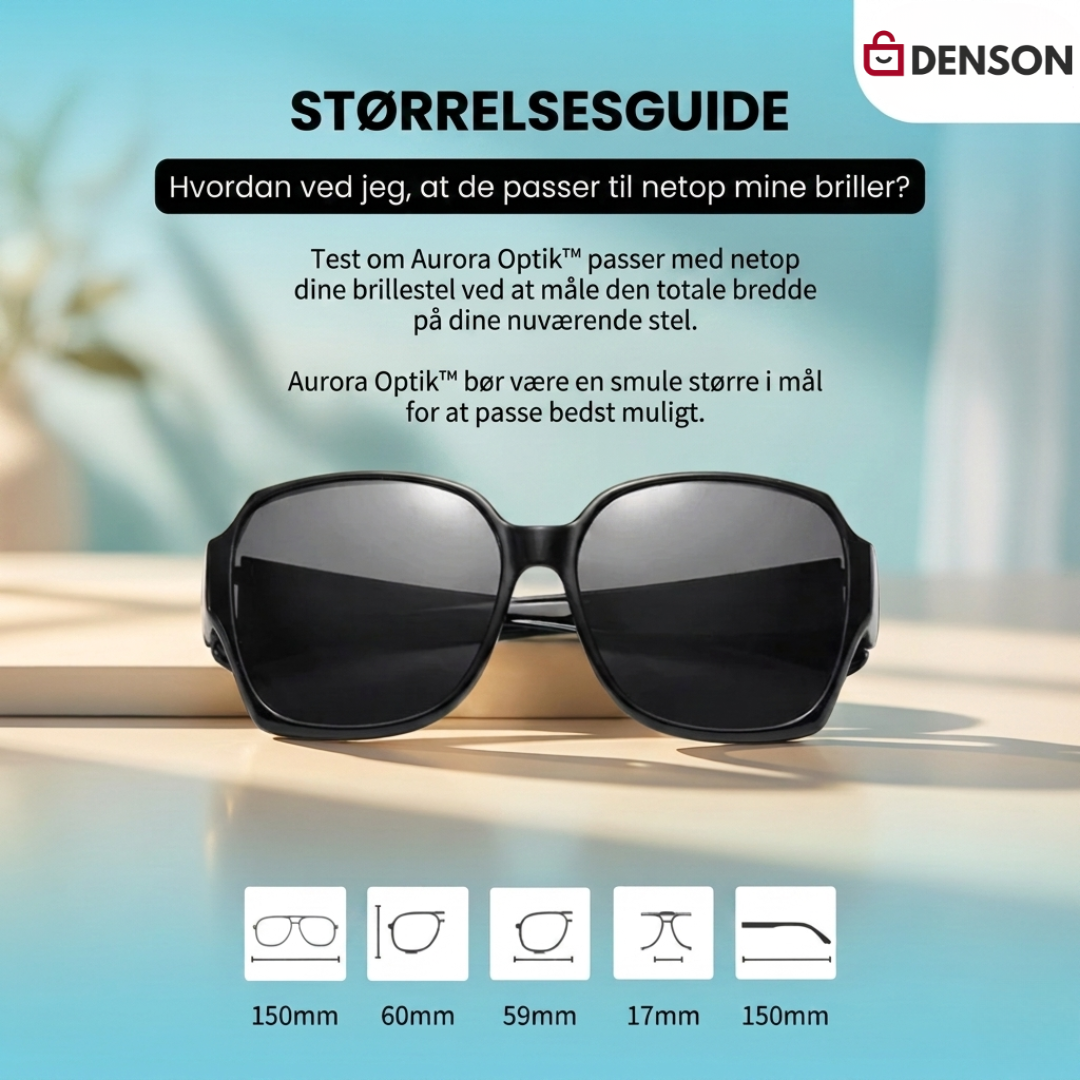 KlarSyn™ | Solbriller, du bare tager på over dine briller – 1+1 gratis