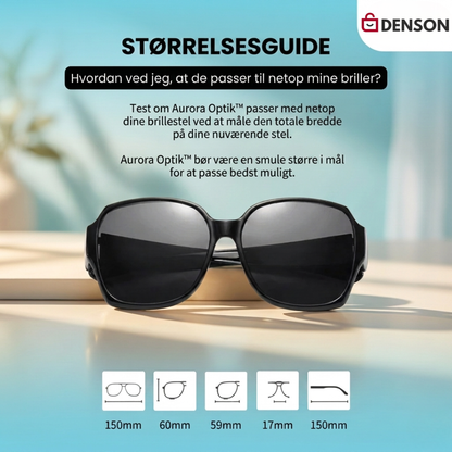 KlarSyn™ | Solbriller, du bare tager på over dine briller – 1+1 gratis