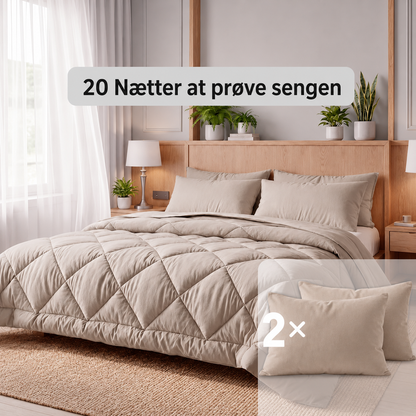 Dyne | Den hurtigtørrende 2-i-1-dyne der gør sengetøj overflødigt