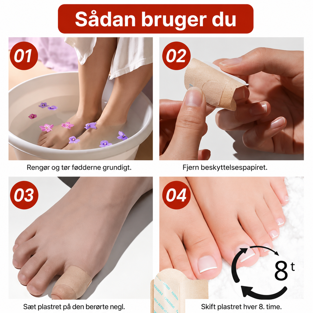 NegleFri™ - plastre mod neglesvamp | Stop med at skamme dig over neglesvamp på bare 14 dage!