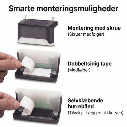 Natlys - Stemningsfuldt lys på trappen, terrassen eller altanen