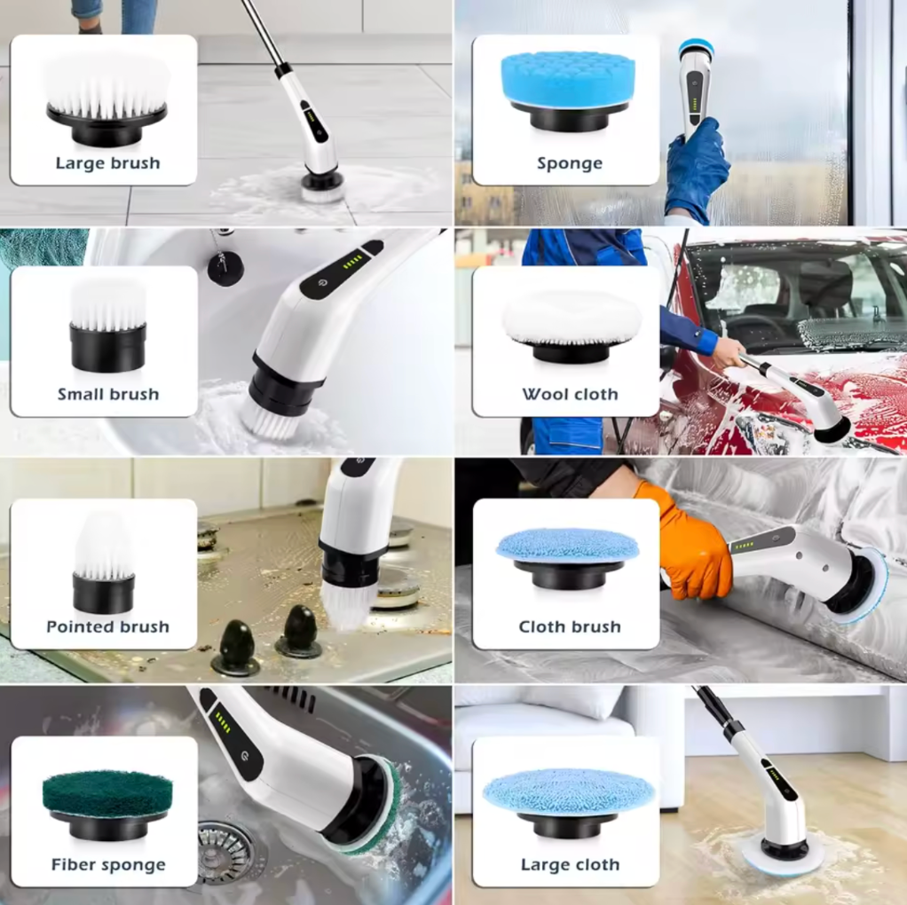 LynRen™ – 9-i-1 Elektrisk rengøringsbørste