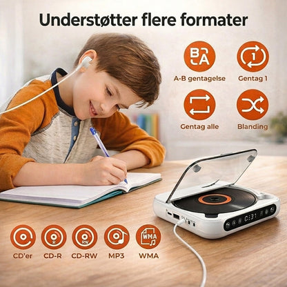 PureSound CD-Afspiller™ | Genoplev musikken med krystalklart lyd – overalt