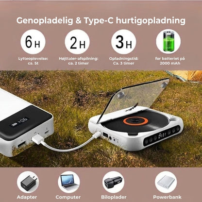 PureSound CD-Afspiller™ | Genoplev musikken med krystalklart lyd – overalt