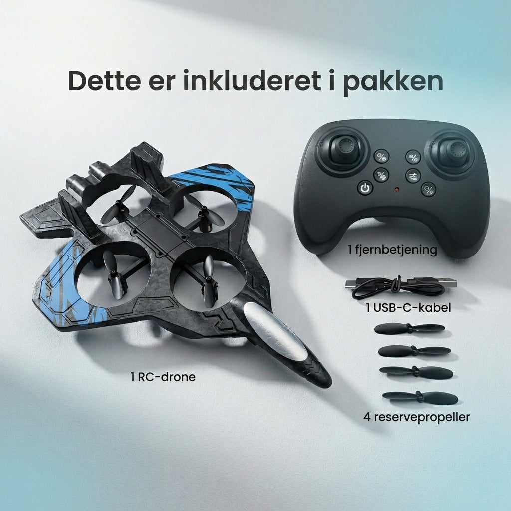 NatJæger™ RC LED-Drone – Stabil & Nem at Flyve